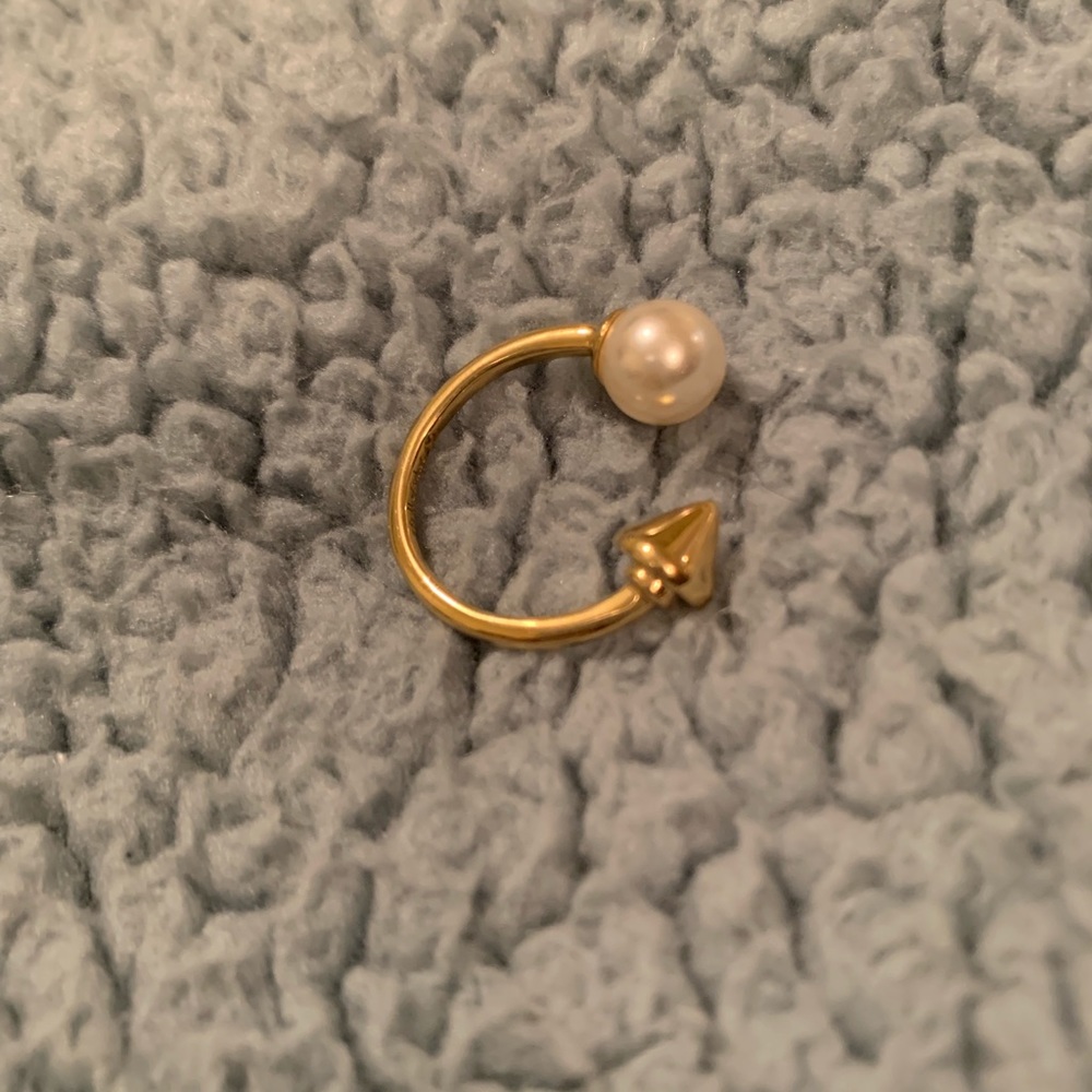 Stella and Dot Pearl Spike Split Ring